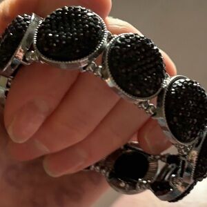 Black Beaded Bracelet